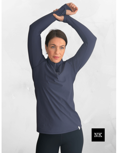 Camiseta Skadi manga larga navy