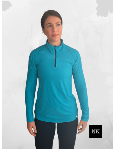 Camiseta Skadi manga larga turquesa