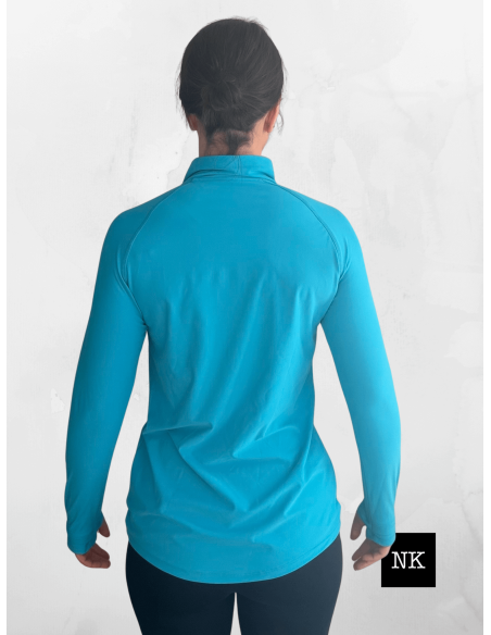 Camiseta Skadi manga larga turquesa