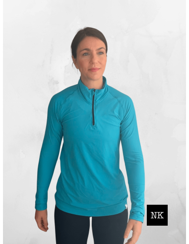 Camiseta Skadi manga larga turquesa