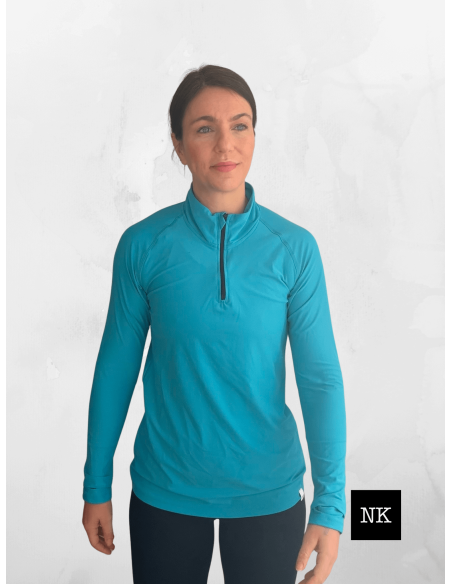 Camiseta Skadi manga larga turquesa