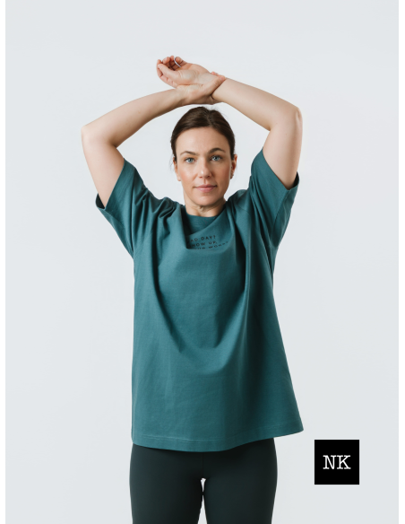 Camiseta "Bad day? Show up"  Verde Bosque