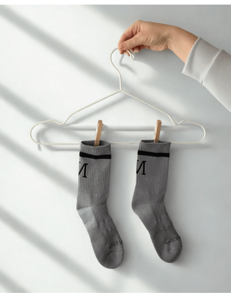 Calcetín básico gris claro